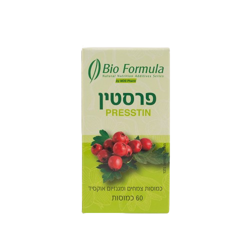תוסף תזונה פרסטין 60 כמוסות לתמיכה באיזון לחץ דם