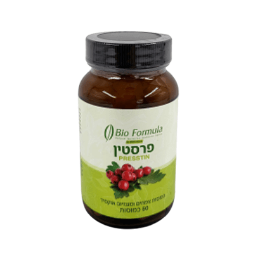 תוסף תזונה פרסטין 60 כמוסות לתמיכה באיזון לחץ דם 4