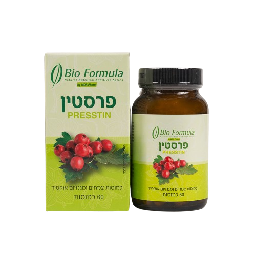 תוסף תזונה פרסטין 60 כמוסות לתמיכה באיזון לחץ דם